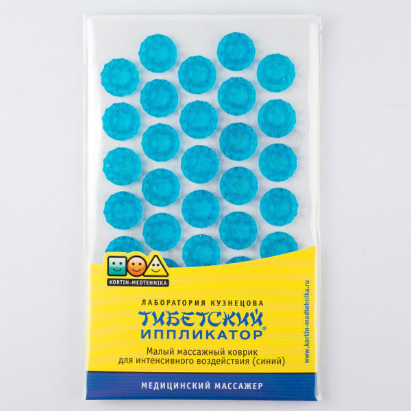 Аппликатор Кузнецова синий (более острый) на мягкой подложке 12х22 см